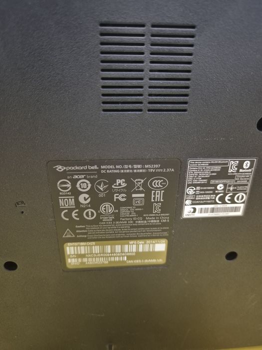 Ноутбук Паккард белл