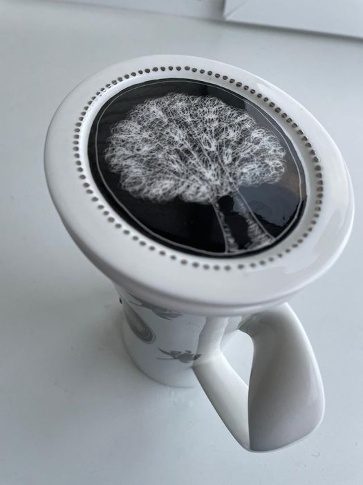 Cana mare ceai Wagner portelan pictat manual bone china