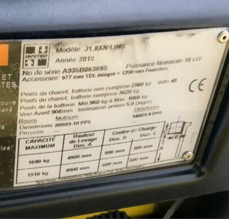 Stivuitor HYSTER 2018