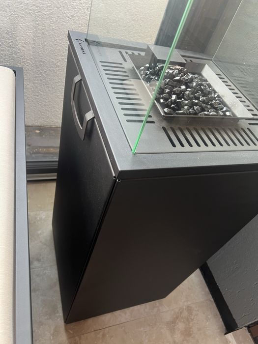 Încălzitor pe gaz PATIO LIGHT - Negru Lampă Terasă Flacără - Excelenta