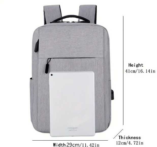 Премиум раница в сиво