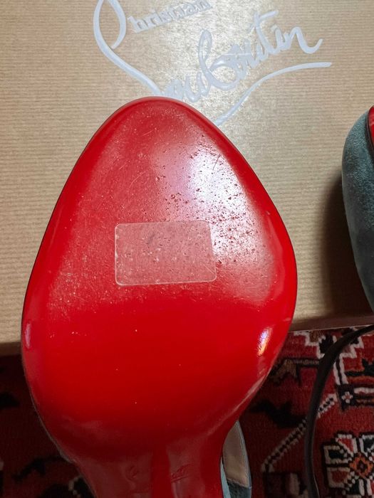 Christian Louboutin Decalcoco 100, велур, номер 40, оригинални, с кутия