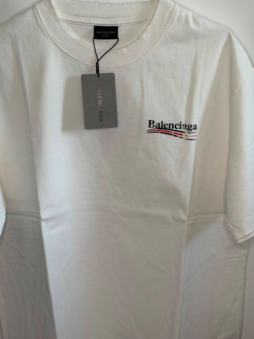 Tricou Balenciaga alb marimea S nou original unisex