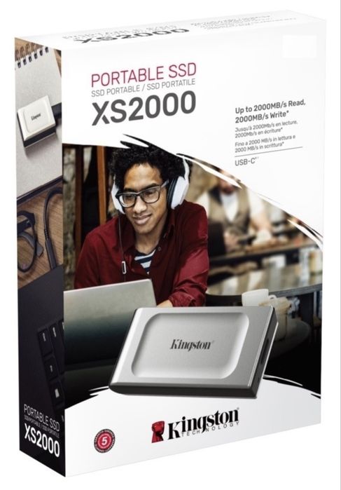 SSD 2 ТБ внешний Kingston SXS2000 ССД