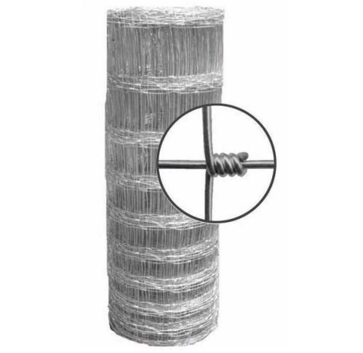 Plasă înnodată tip Farmer din sârma zincată H 200 cm /23/15