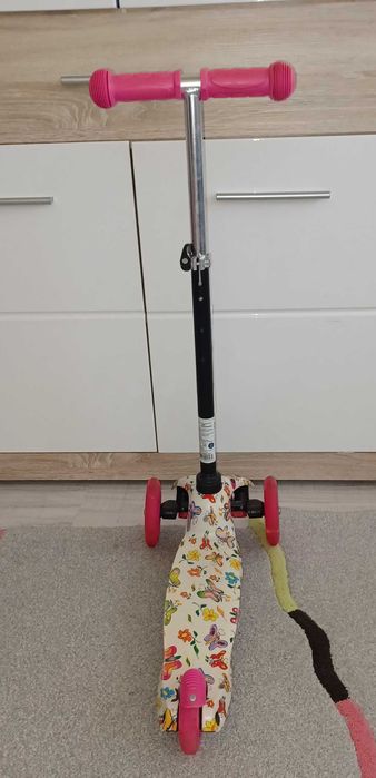 Тротинетка mini pink butterfly Lorelli