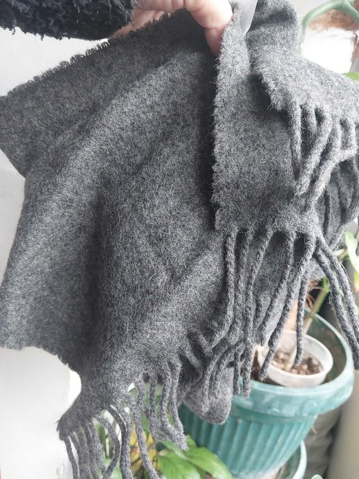 Claud Island Scotland 100% вълна Мъжки сив шал