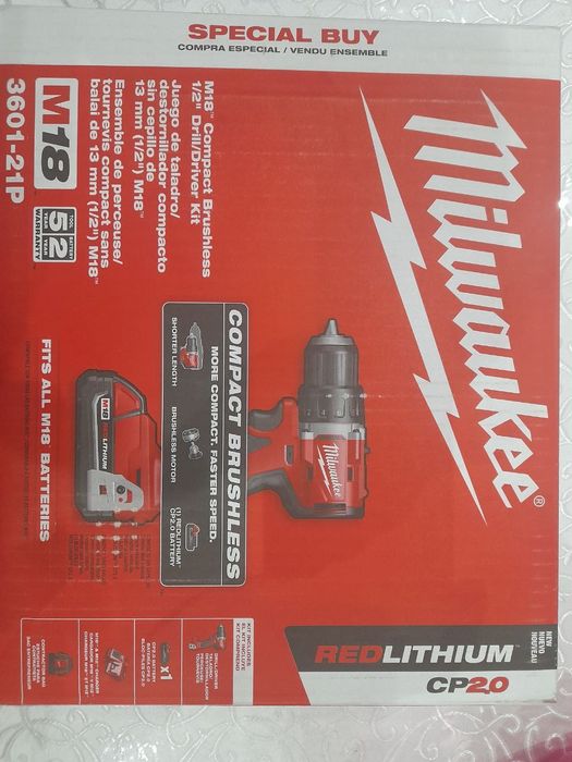 Milwaukee 3601-21P M18 Компактная бесщеточная