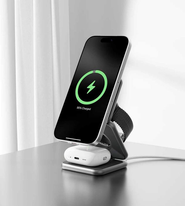 KUXIU X40 3-in-1 MagSafe Foldable Charging Stand sotiladi.
