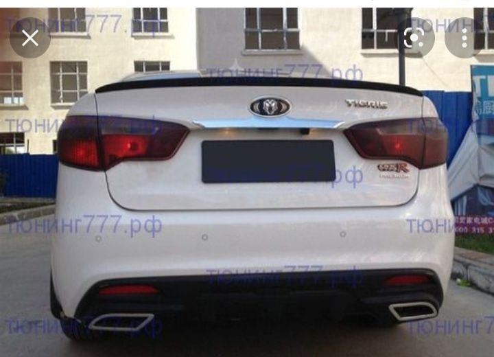 Диффузор,юбка киа рио 2013