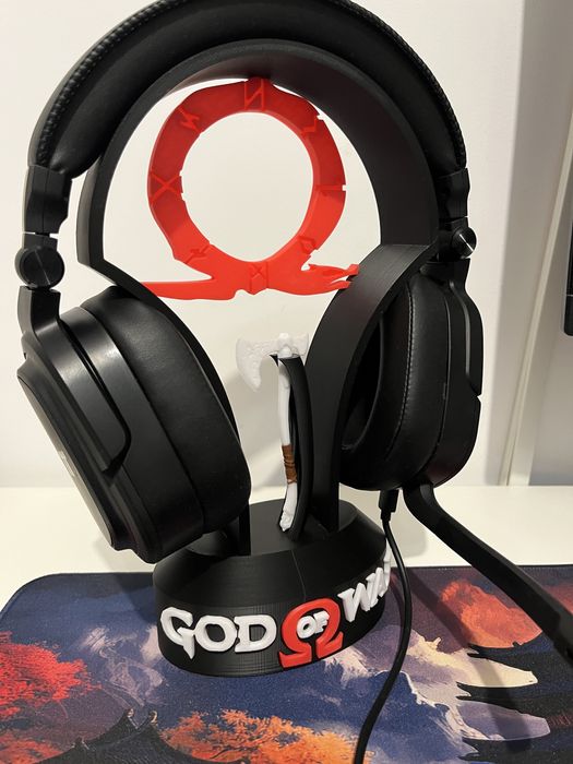 Suport căști colecționar – God of War, print 3D de calitate