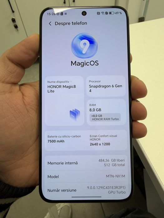 Honor Magic 8Lite 8Gb RAM/ 512GB nou