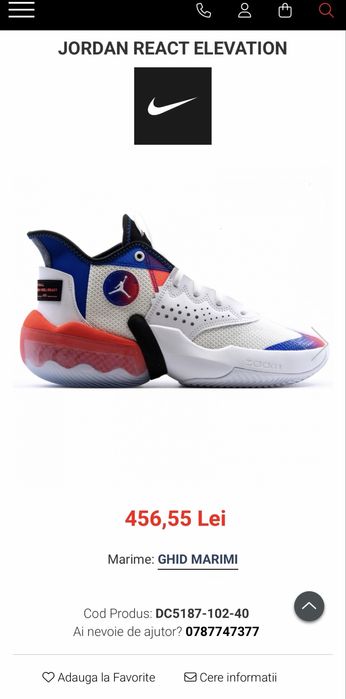 Adidasi jordan retro 1 nouveau jordan true flight react elevation