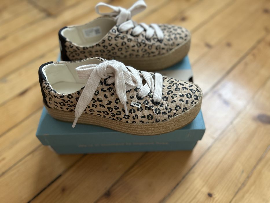 Еспадрили Toms леопард- cassiah platform sneaker