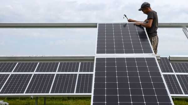 Установка солнечной электростанций