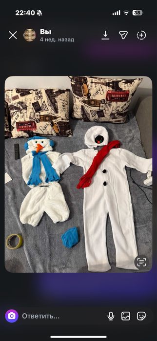 Продам костюм снеговика