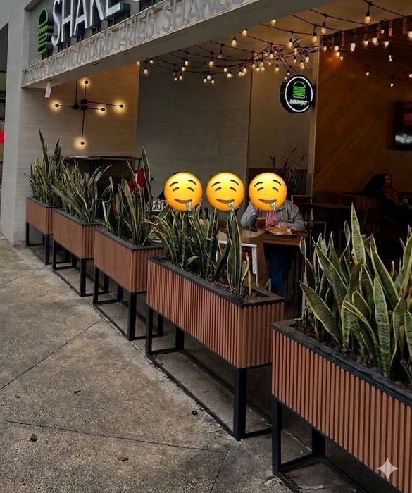 Gul tuvak Кашпо kafe restoran fastfood uchun
 fastfood