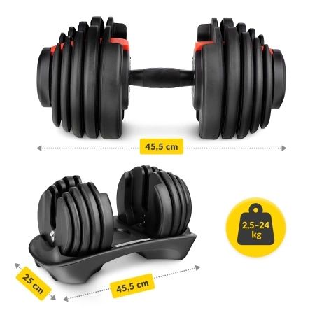 Gantere reglabile pana la 24kg ca noi