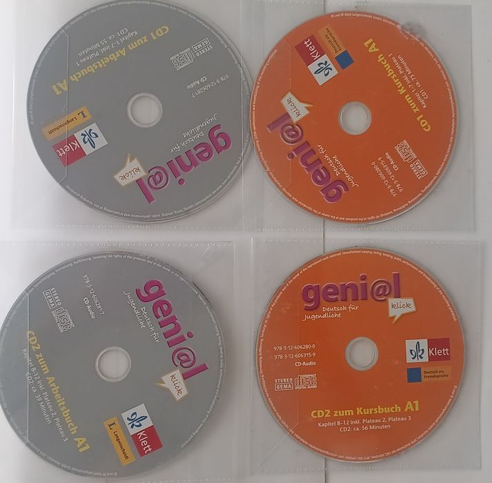 Учебници и тетрадки по немски Beste Freunde + подарък Genial