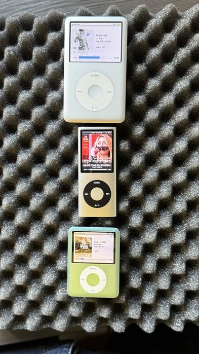 Ipod Classic 7 th 160gb, ipod nano 4 8gb, ipod nano 3 8gb