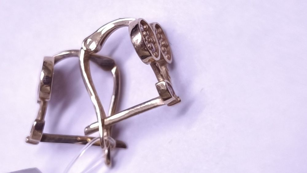 Серьги детские золотые