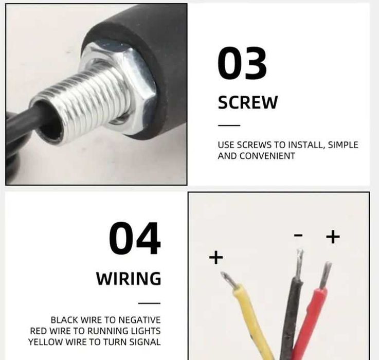 Semnalizari moto capete ghidon