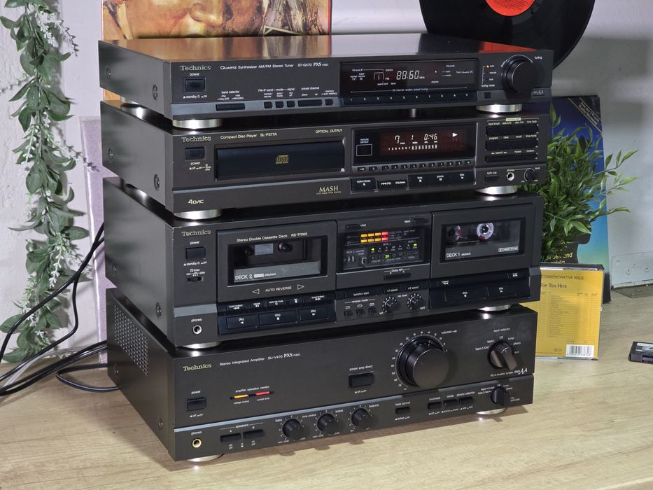 Linie audio TECHNICS, amplificator, deck, cd-player, tuner hifi stereo