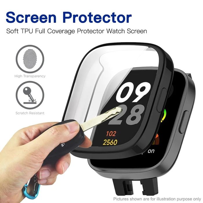 Xiaomi Redmi Watch 6 / Watch 4 / Мек TPU силиконов кейс с протектор