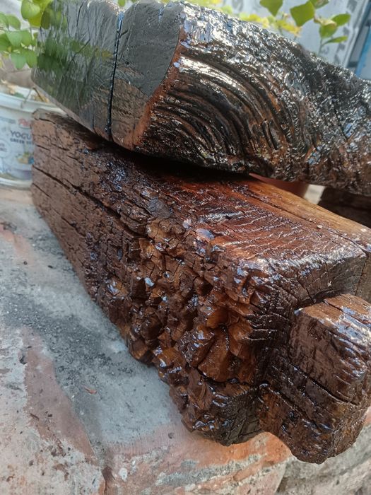 Chiuveta lemn vechi 100ani handmade extrem de rustic dim 75x30cm