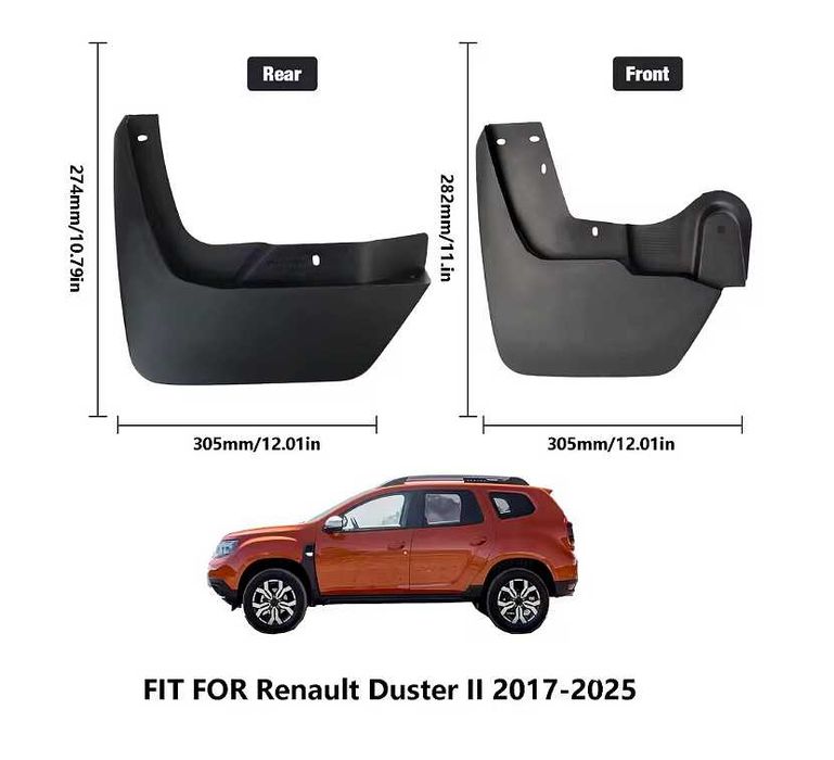 Комплект 4 броя калобрани - предни и задни - за Dacia Duster II 2018+