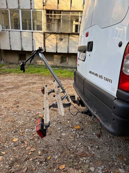 Чупещ багажник за 2 велосипеда за теглича