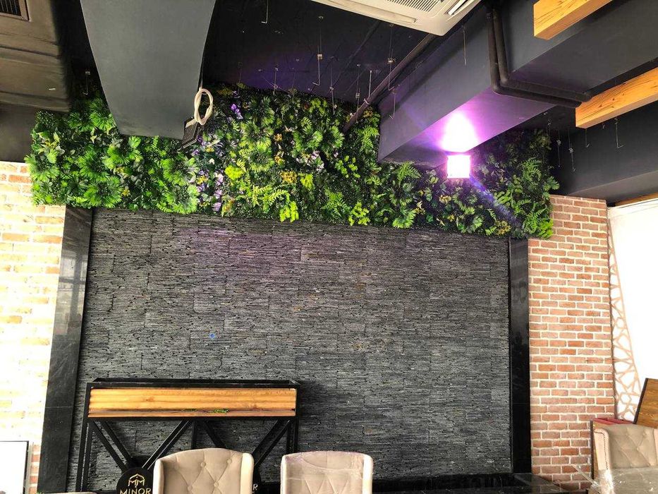 Искусственные растения на стену. Установка