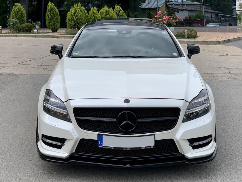 Спойлер за предна AMG броня Maxton design за Mercedes Benz CLS W218 (2011-2014)