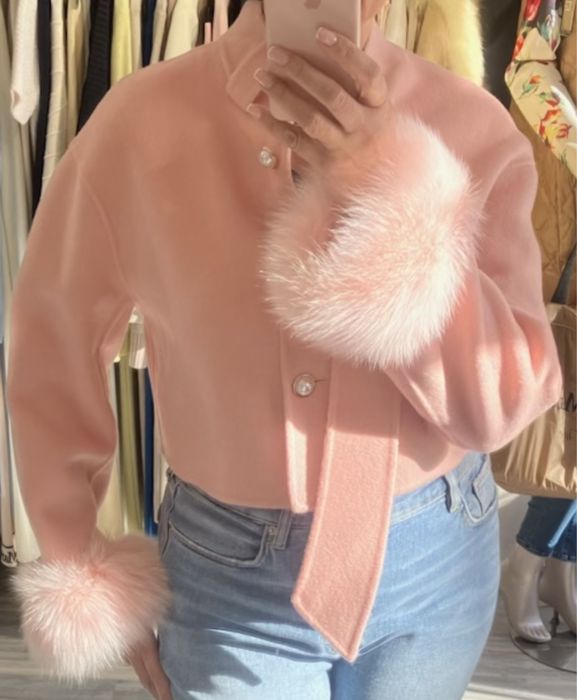 Великолепно палто от 2 части с лисица