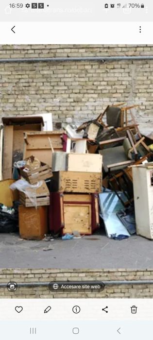 Debarasez moloz la sac sau vrac  tigla și materiale constructi mobilă