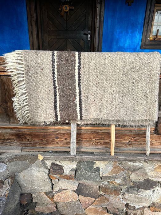 Pătură cergă lâna Săpânța Maramureș noi