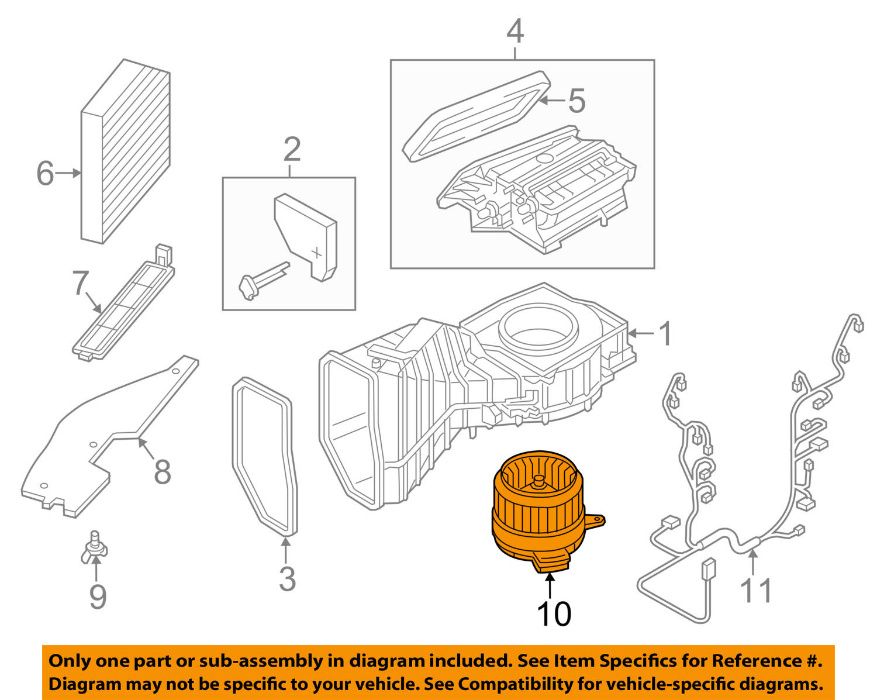 Моторчик печки для Audi A6 A7 A8