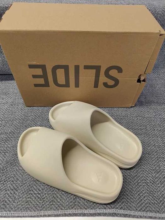 #STOC LIMITAT# Yeezy Slide Bone Papuci Yeezy Bej - Livrare Verificare -