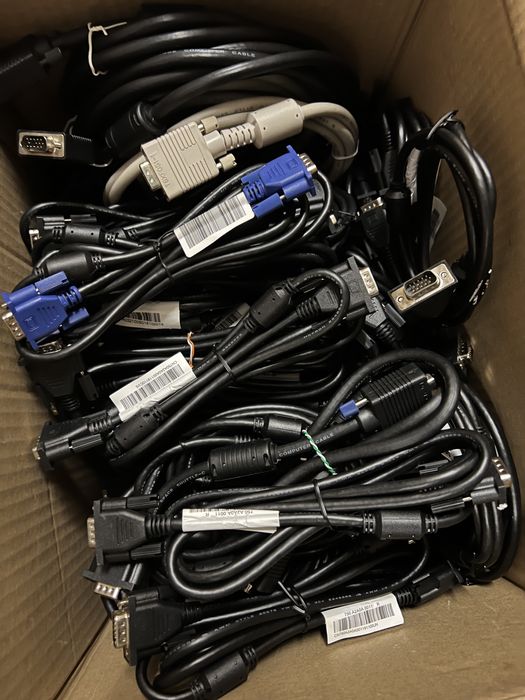 Antic Cablu VGA , DVI si cat 6a ethernet 2m cabluri monitor calculator