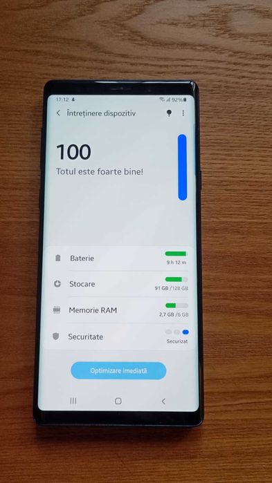 Telefon Samsung Galaxy Note 9 – stare foarte bună