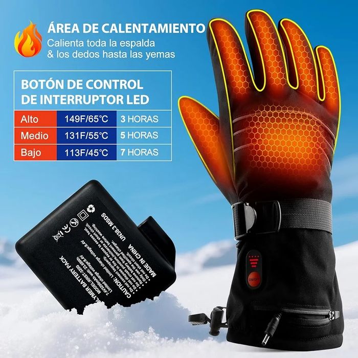 Manusi incalzite reincarcabile - pentru ski/schi moto motociclete