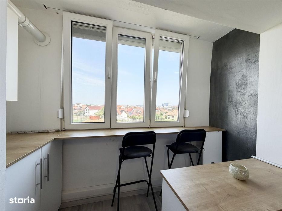 Garsonieră de vânzare în Sibiu–renovată, balcon închis–Zona Siretului