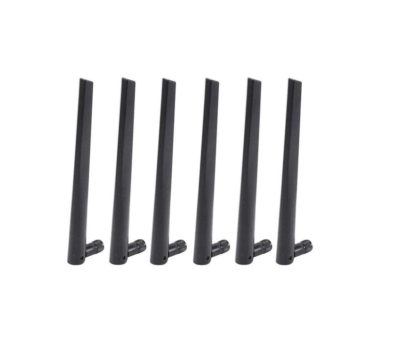6 бр ASUS WiFi Антени RP-SMA 5dBi 2.45G за Рутер Router Мрежова Карта Безжична Антена