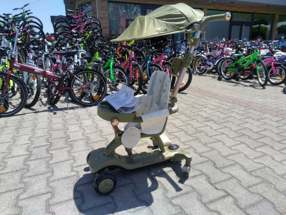 BYOX Детска тротинетка Cornet 6в1 зелен