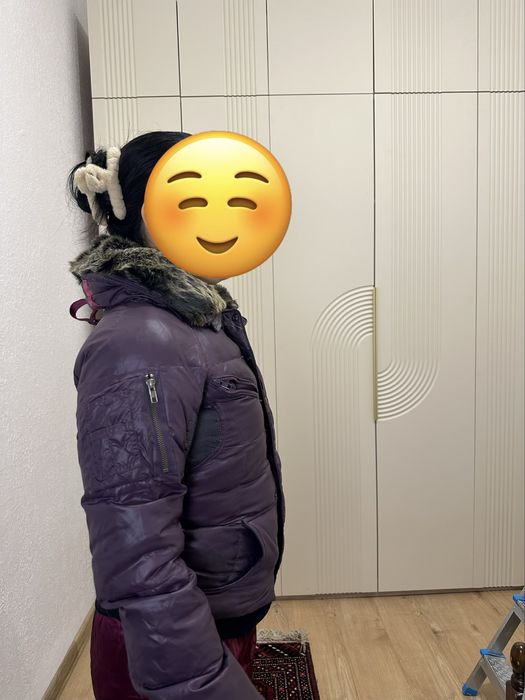 Немецкий пуховик. Воротник из кролика