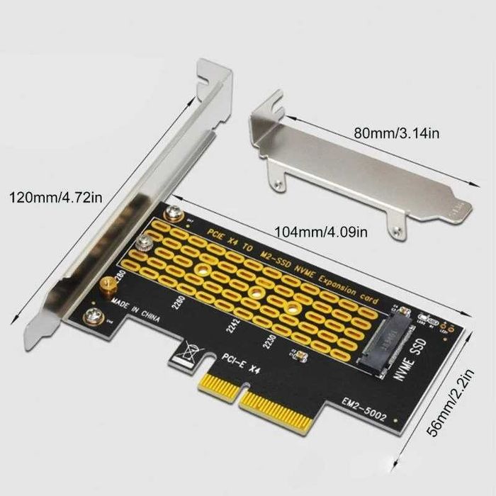 Adaptor SSD M.2 NGFF NVMe (M-Key) la PCI Express 3.0 X4 X8 X16 pt PC