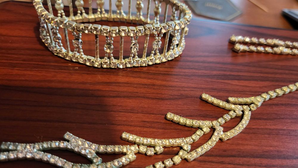 Set Colier+cercei+bratara elegante, stralucitoare