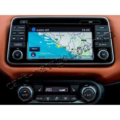 Карти навигация Нисан България 2024 Микра Нот Джук Кашкай Екстрейл Куб