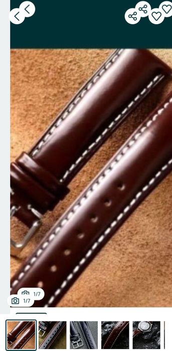 Curea piele cal, 22 mm, cusături manuala, eliberare rapida

- Curea di