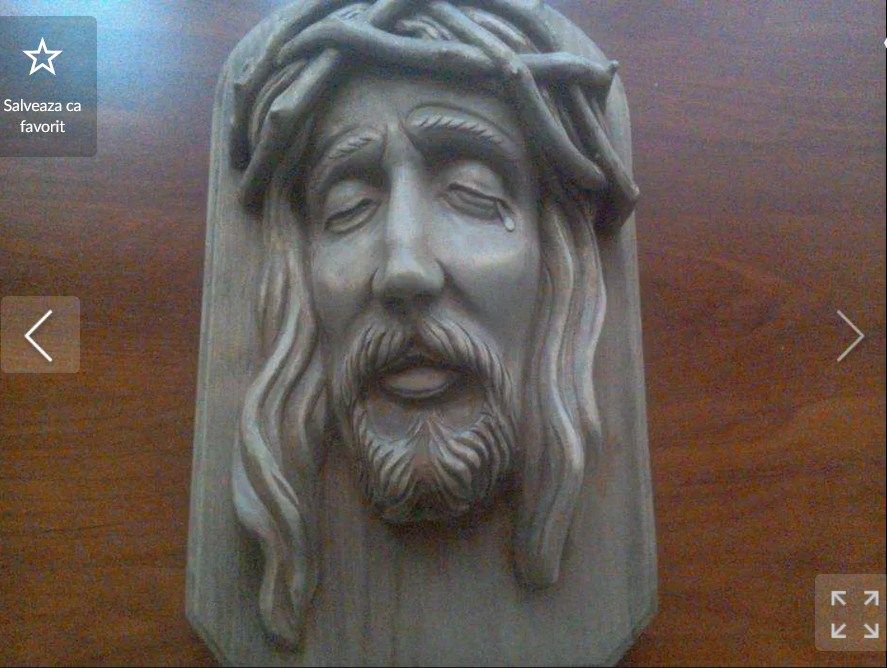 ISUS sculptură în Lemn, lucrată manual